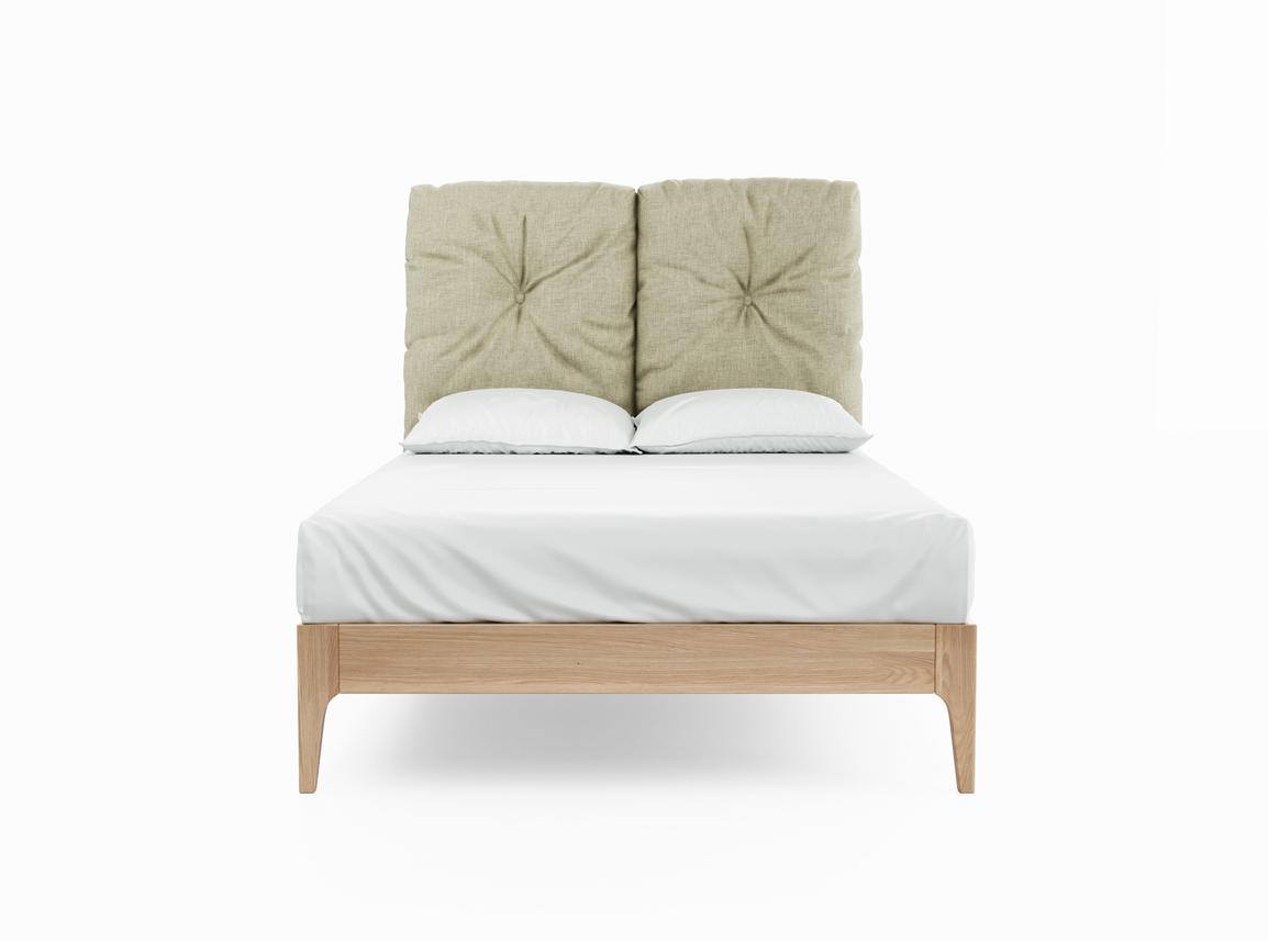 Clove Double Bed In Dove fabric