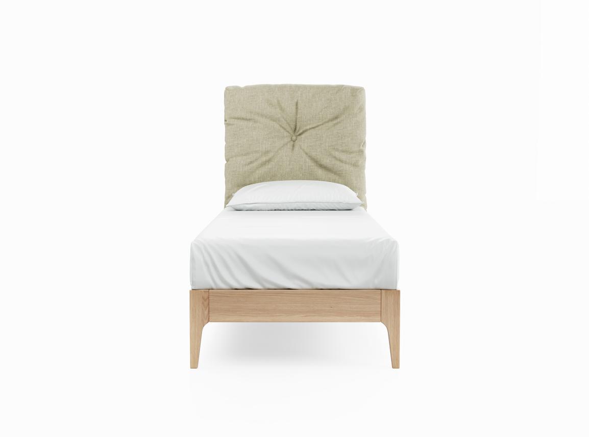Clove Single Bed In Dove fabric