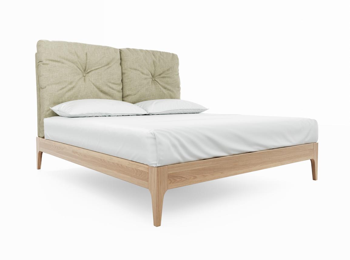 Clove Super King Size Bed In Dove fabric