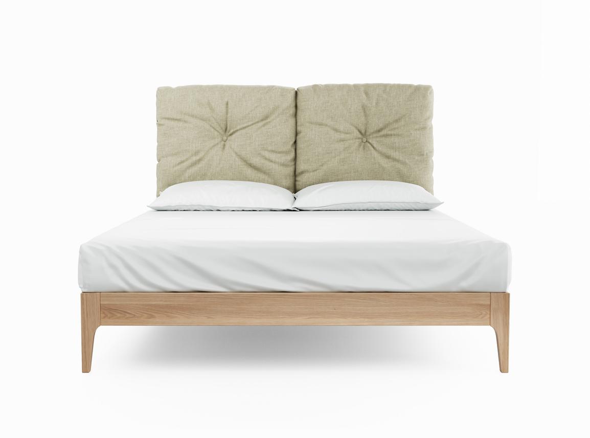 Clove Super King Size Bed In Dove fabric