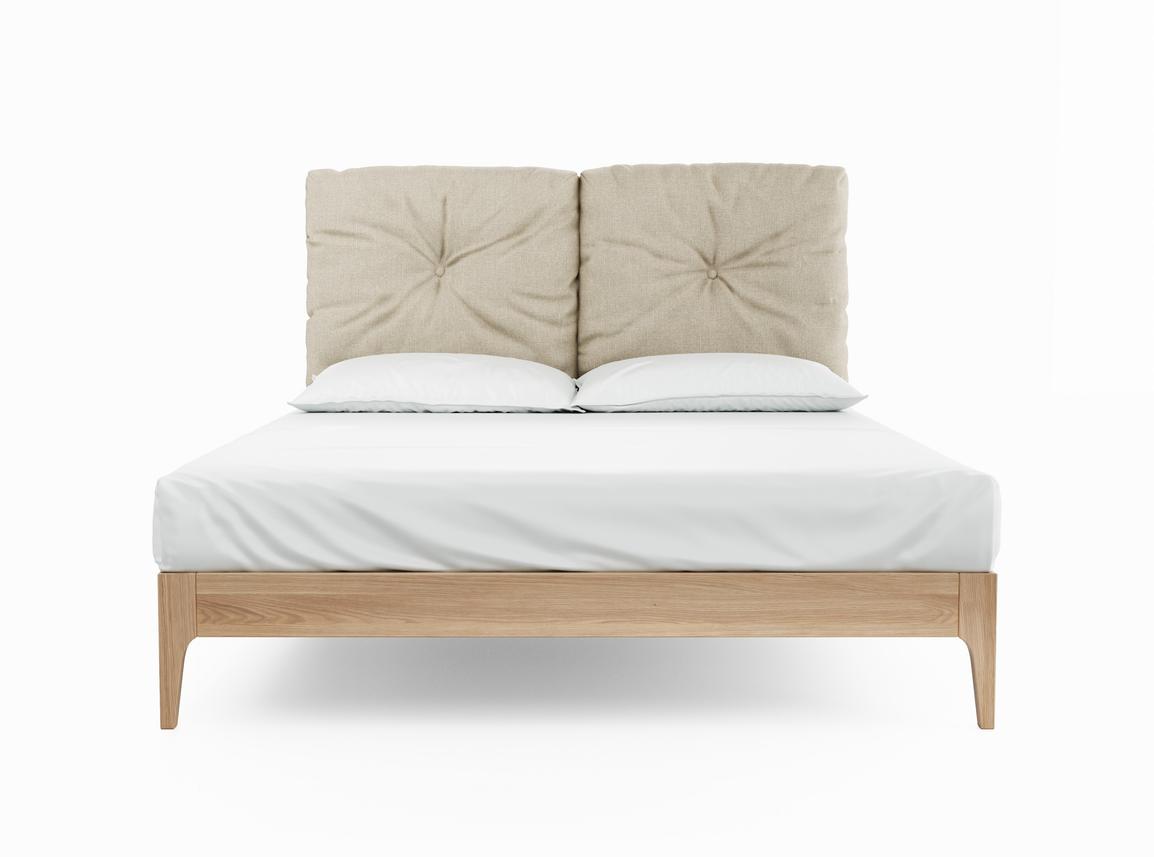 Clove Super King Size Bed In Oatmeal fabric