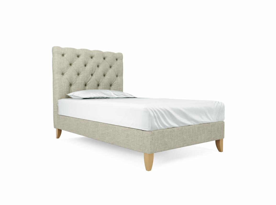 Foxtail Small Double Bed Frame In Dove fabric