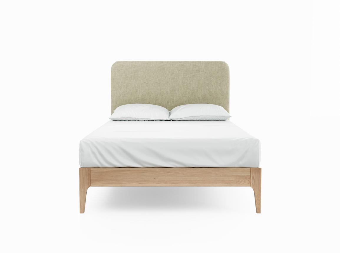 Sage Double Bed Frame In Dove fabric