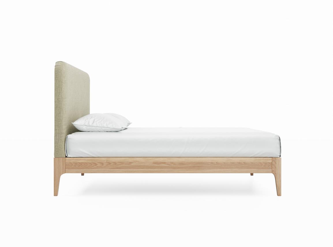 Sage Double Bed Frame In Dove fabric