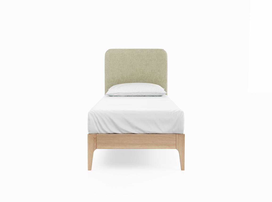 Sage Single Bed Frame In Dove fabric