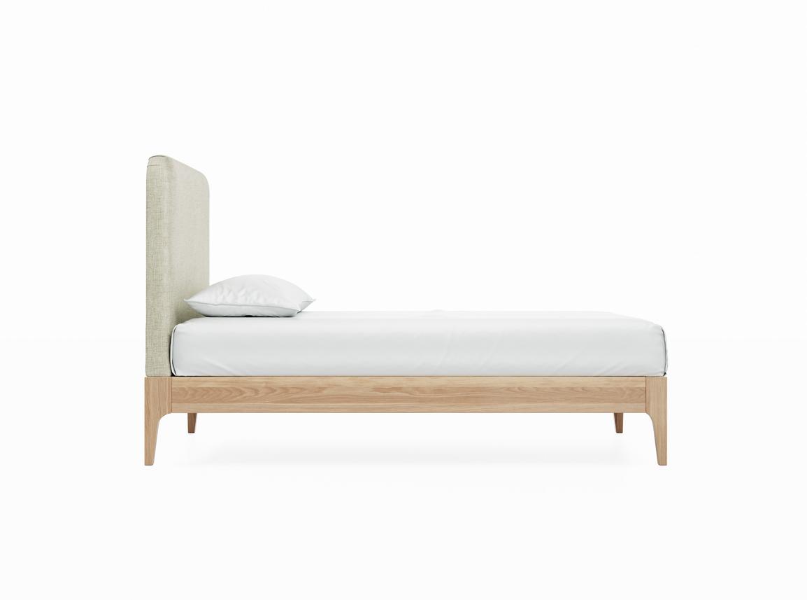 Sage Single Bed Frame In Dove fabric