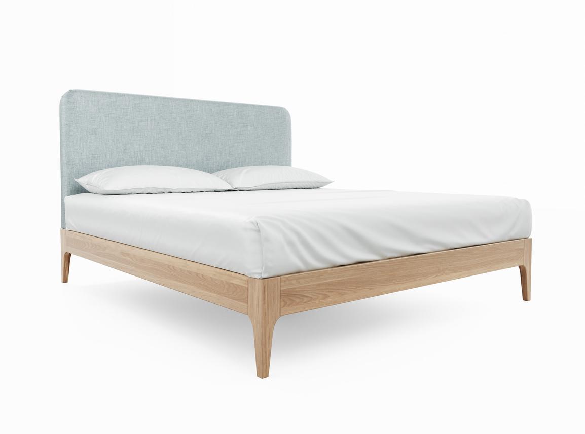 Sage Super King Size Bed Frame In Glacier fabric