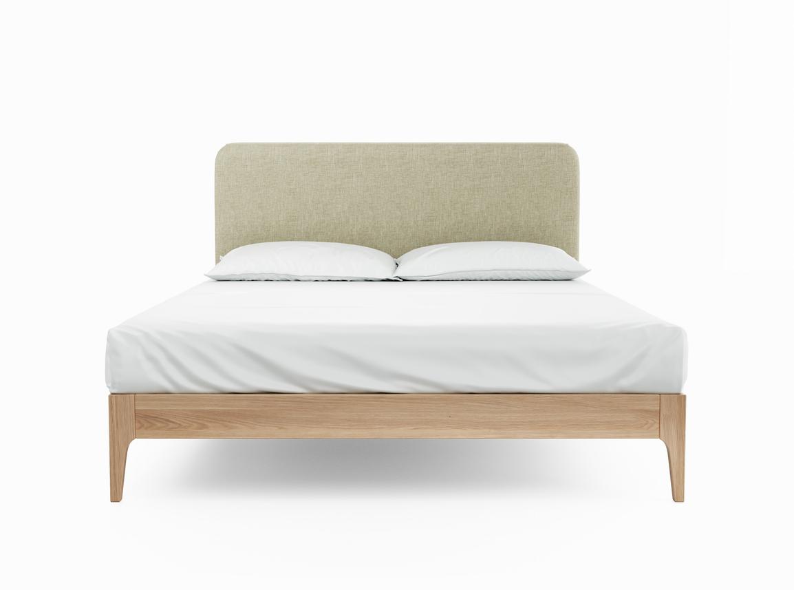 Sage Super King Size Bed Frame In Dove fabric