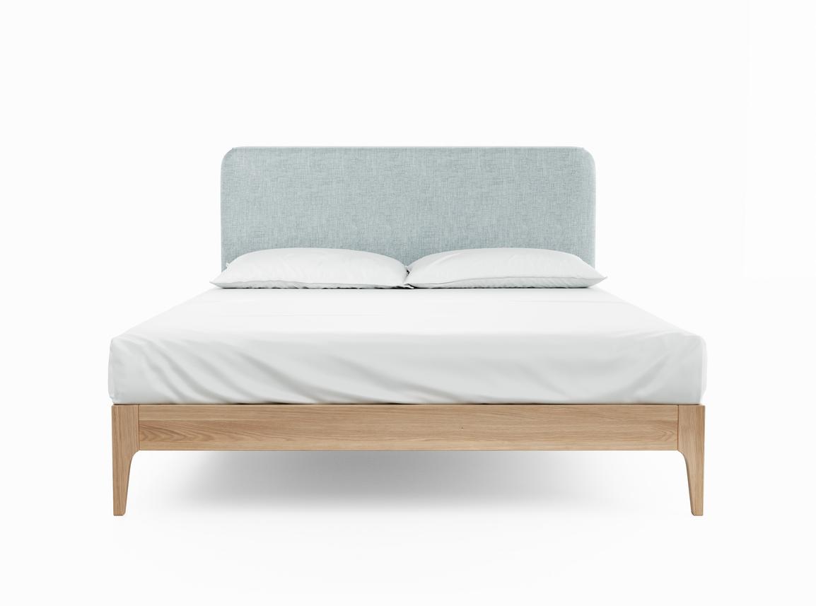 Sage Super King Size Bed Frame In Glacier fabric