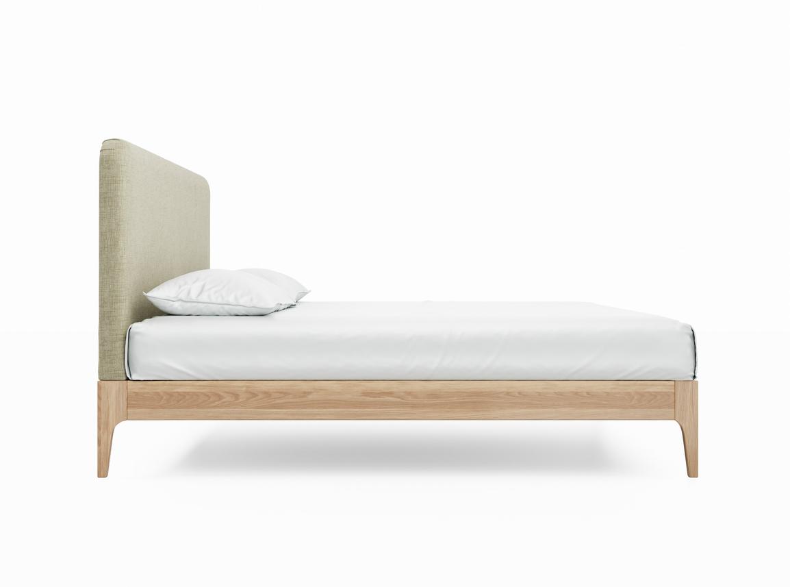 Sage Super King Size Bed Frame In Dove fabric