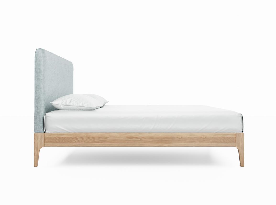 Sage Super King Size Bed Frame In Glacier fabric