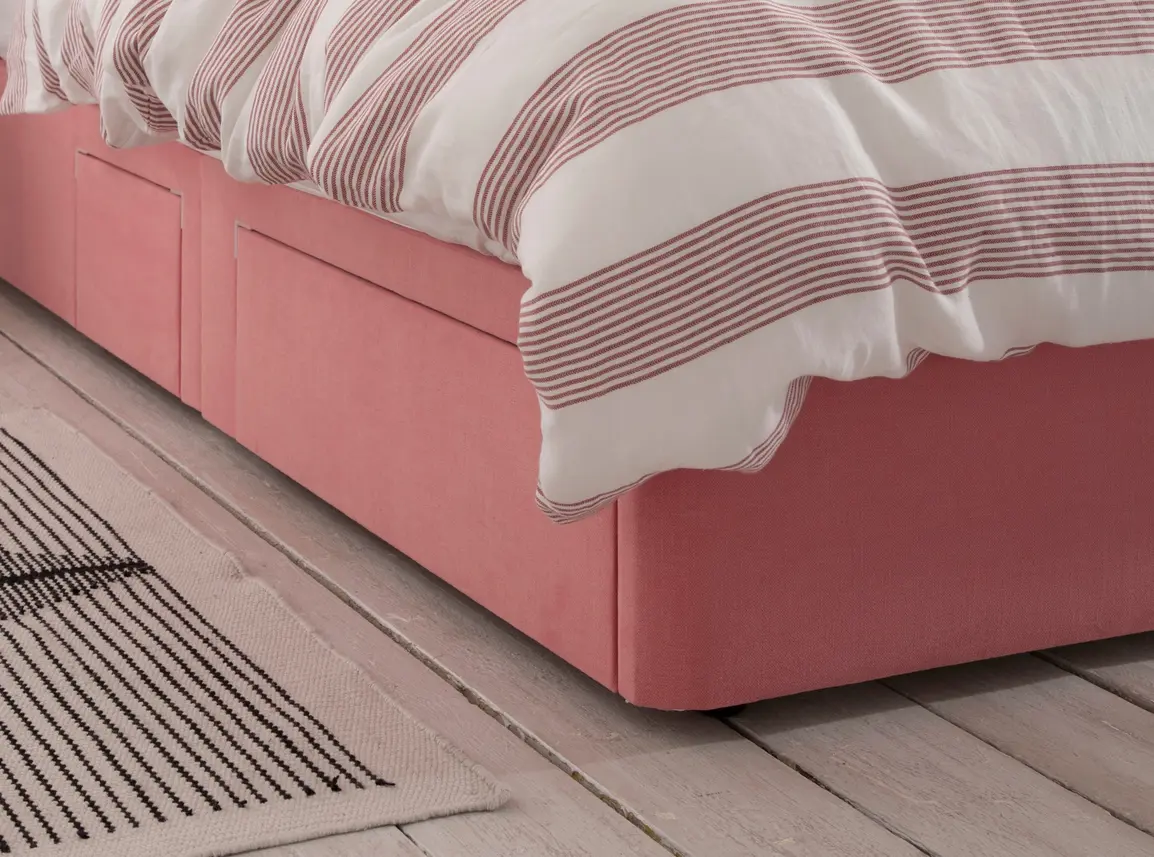 Base Only Small Double Divan In Dove fabric