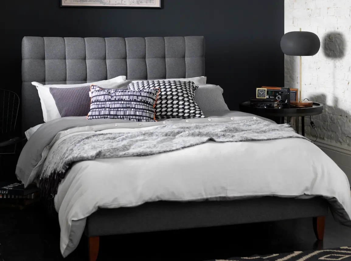 Daisy Single Bed Frame In Dove fabric