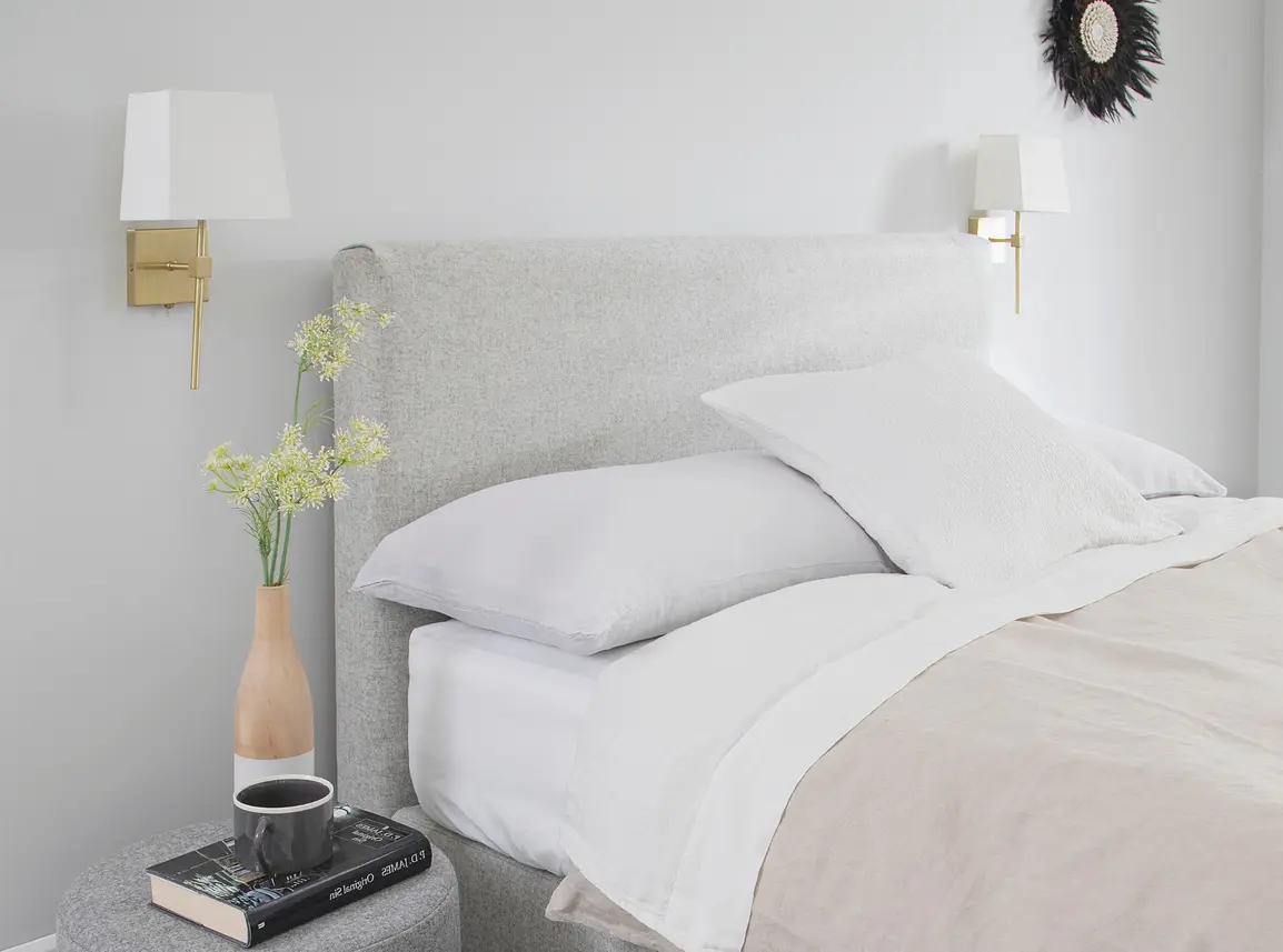 Burdock Small Double Bed Frame In Dove fabric