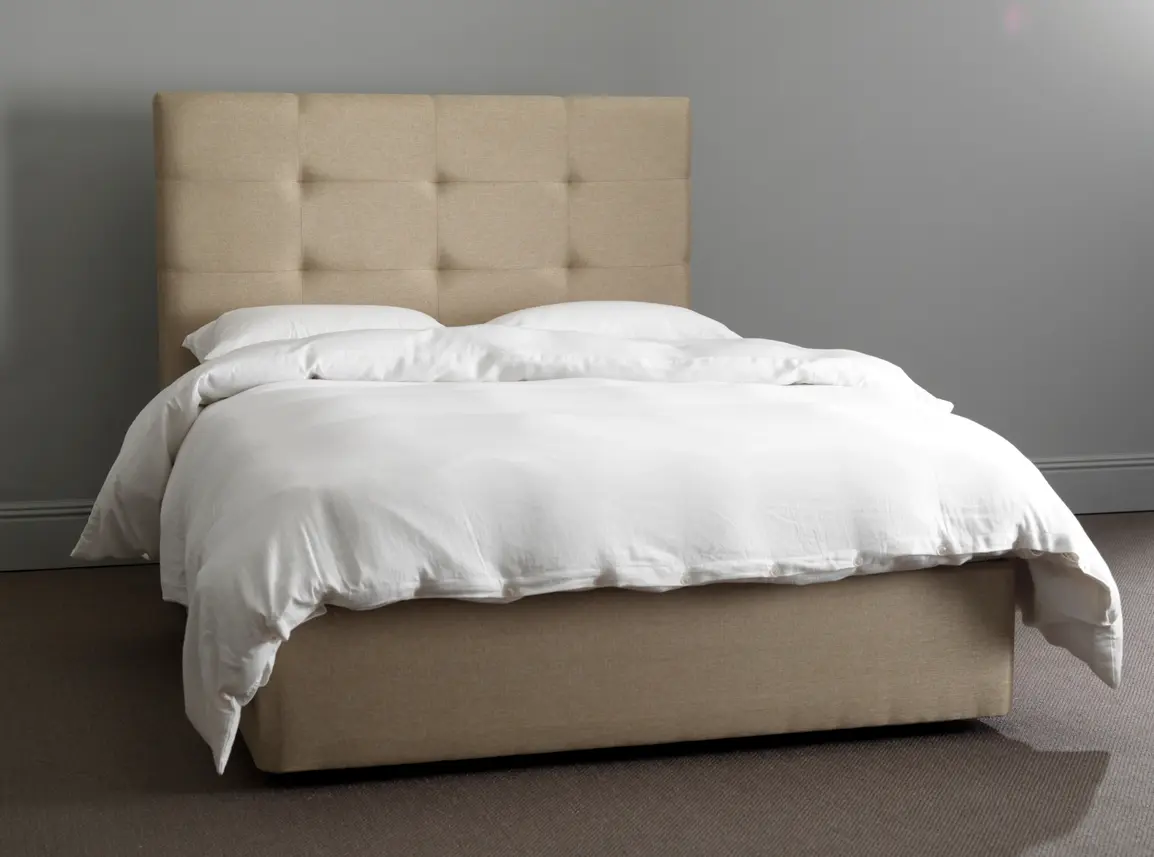 Iris Double Divan In Dove fabric