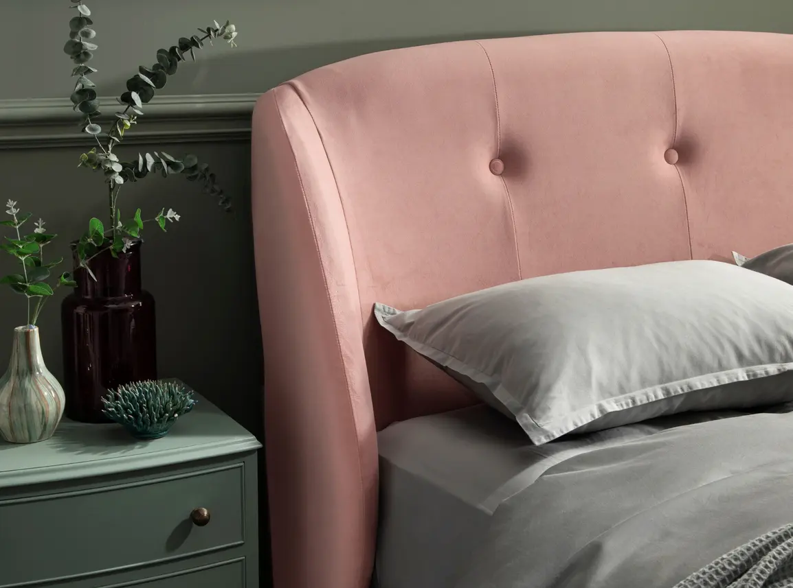 Jasmine Super King Size Divan In Dove fabric