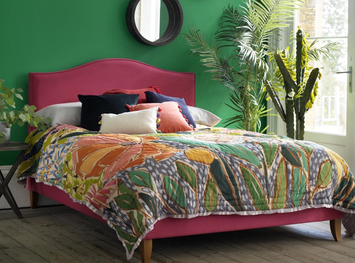 Primrose Super King Size Bed Frame In Dove fabric