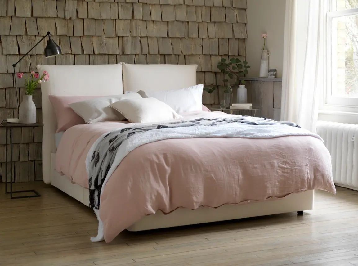 Willow Double Ottoman In Dove fabric