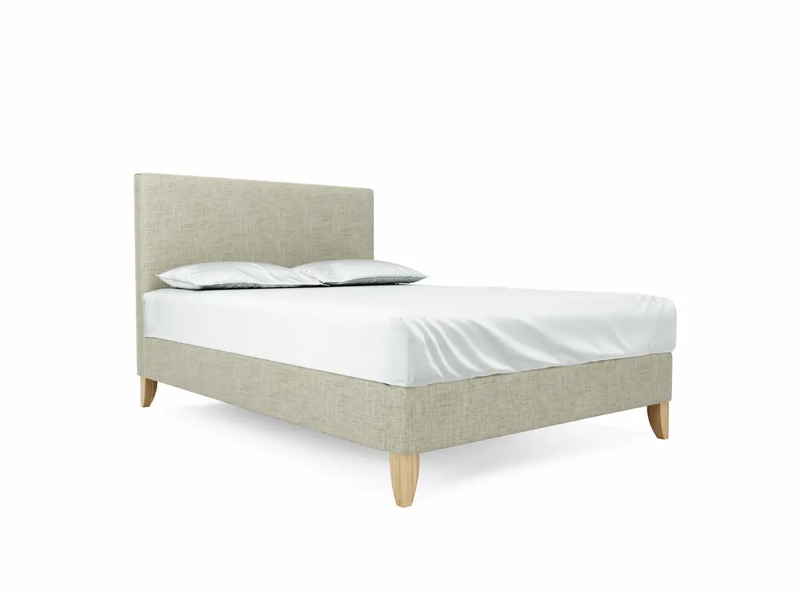 Burdock Double Bed Frame In Dove fabric