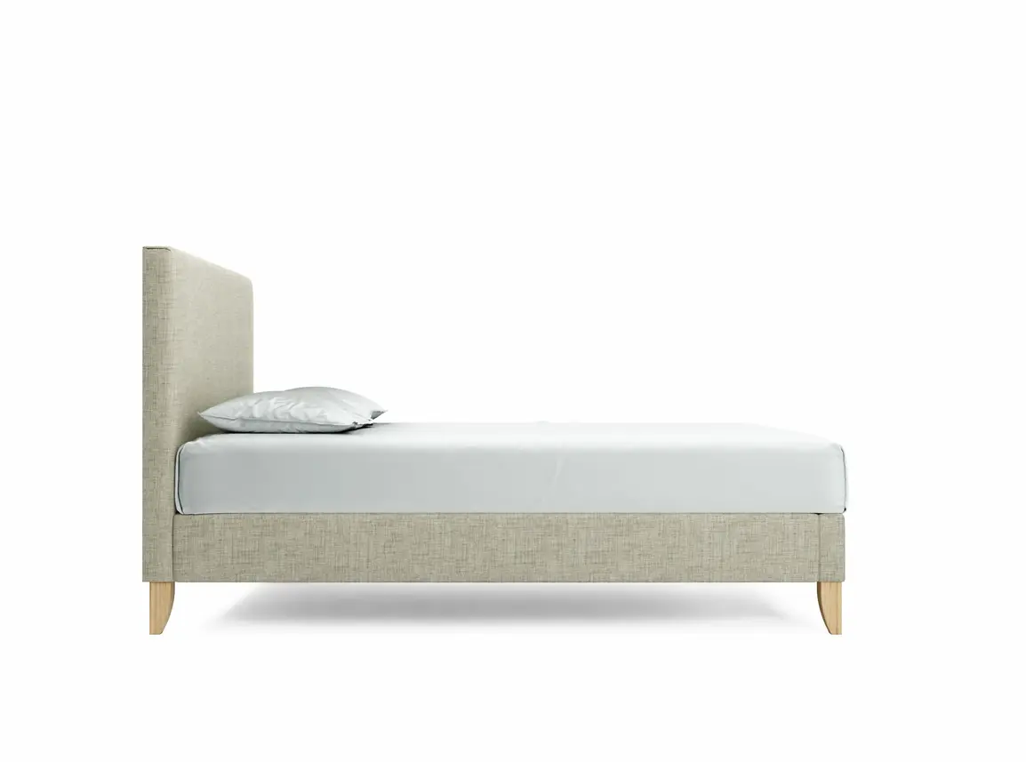 Burdock Double Bed Frame In Dove fabric