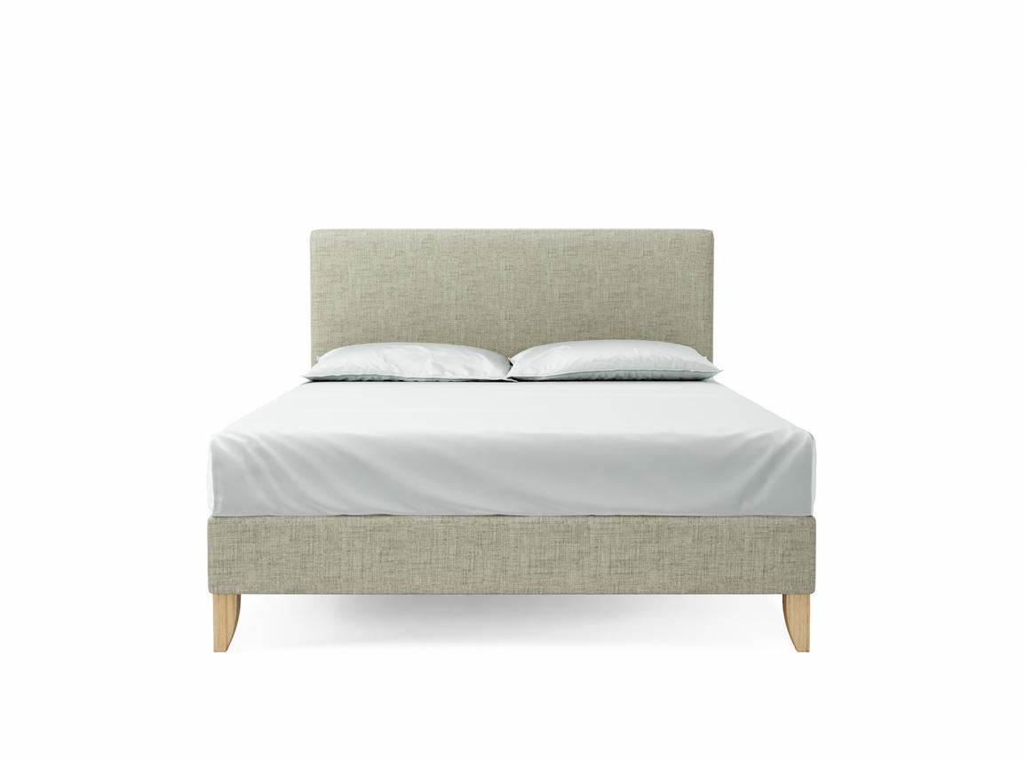 Burdock King Size Bed Frame In Dove fabric