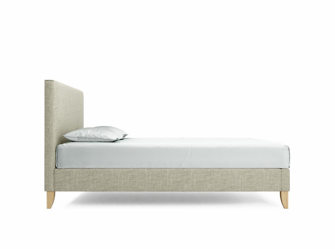 Burdock King Size Bed Frame In Dove fabric