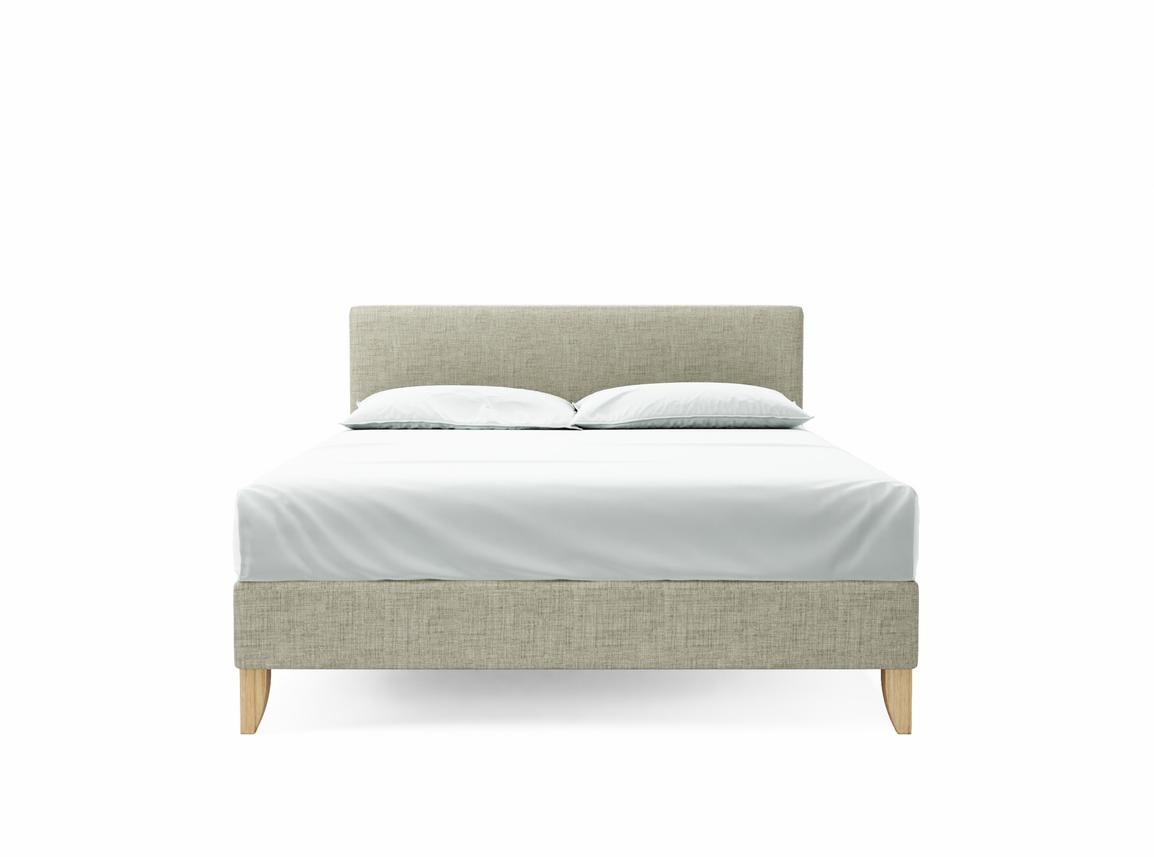 Burdock (Short) King Size Bed Frame In Dove fabric