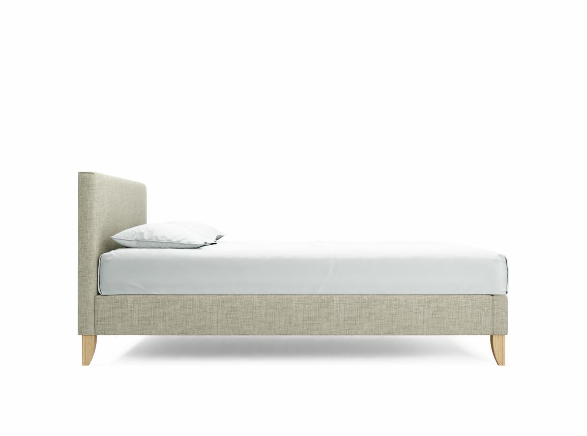 Burdock (Short) King Size Bed Frame In Dove fabric