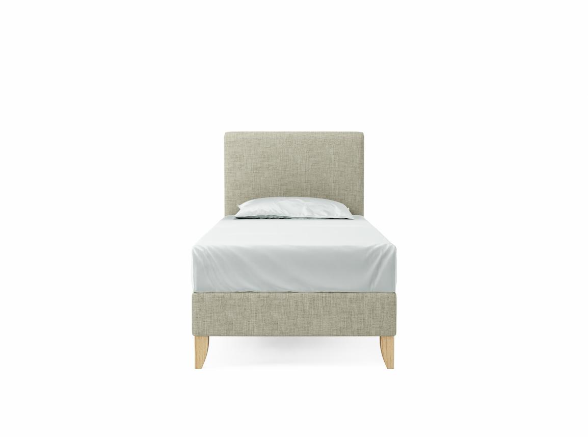 Burdock Single Bed Frame In Dove fabric