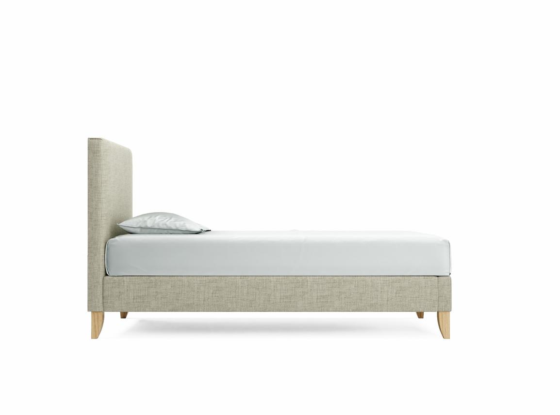 Burdock Single Bed Frame In Dove fabric