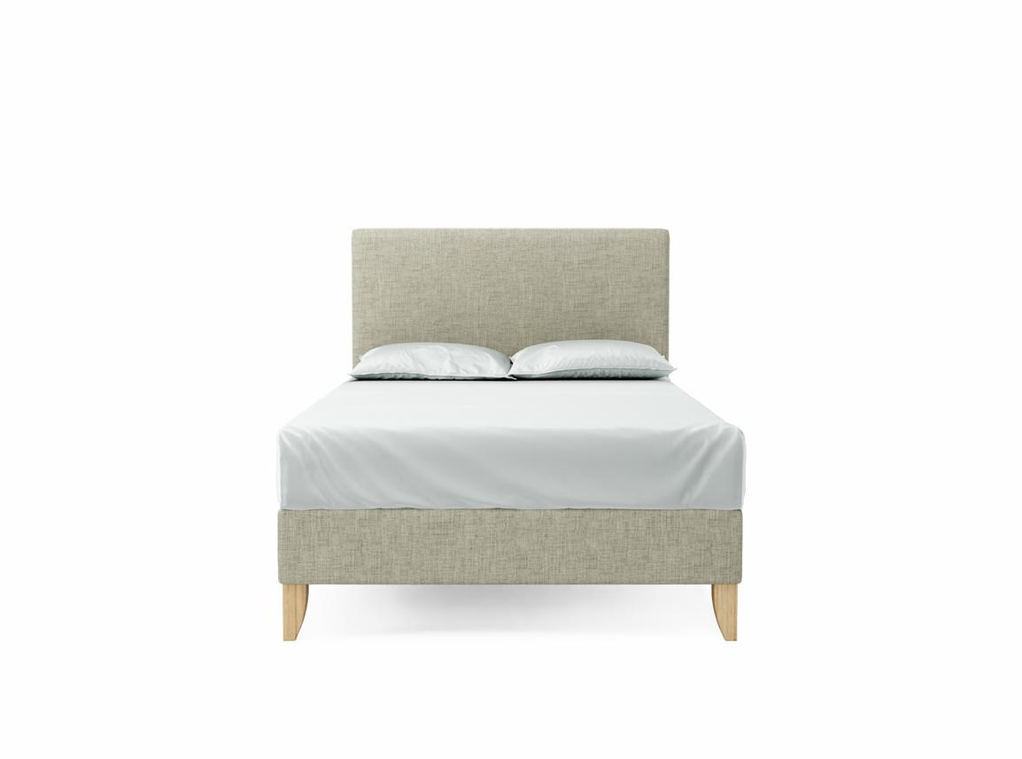 Burdock Small Double Bed Frame In Dove fabric