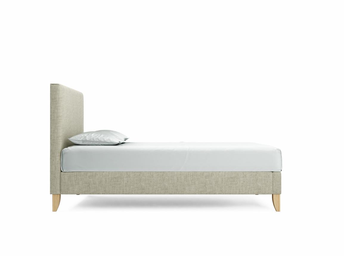 Burdock Small Double Bed Frame In Dove fabric
