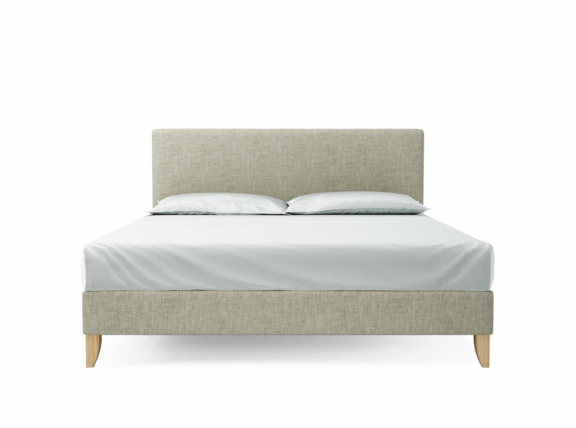 Burdock Super King Size Bed Frame In Dove fabric