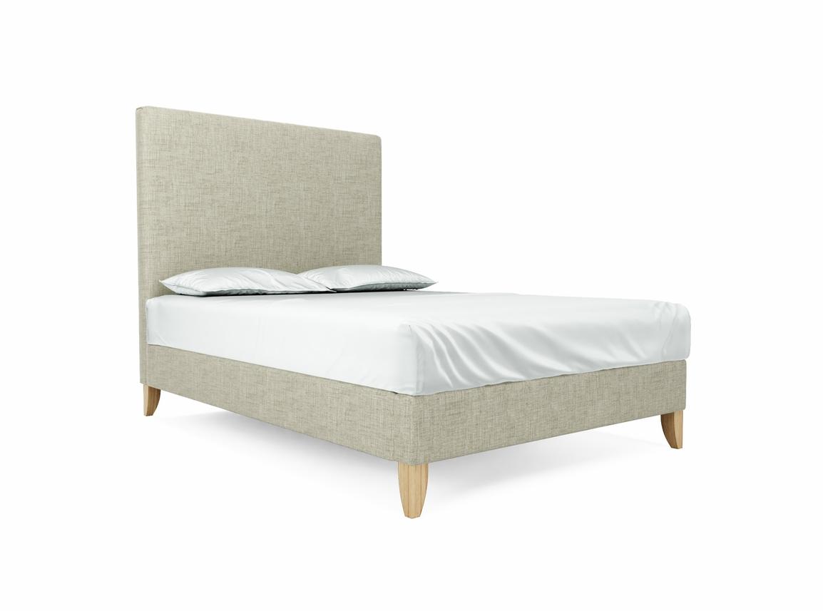 Burdock (Tall) Double Bed Frame In Dove fabric