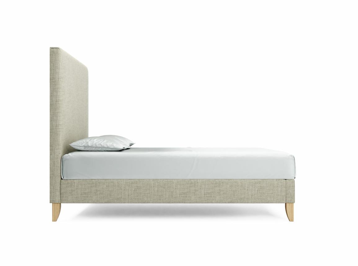 Burdock (Tall) Double Bed Frame In Dove fabric