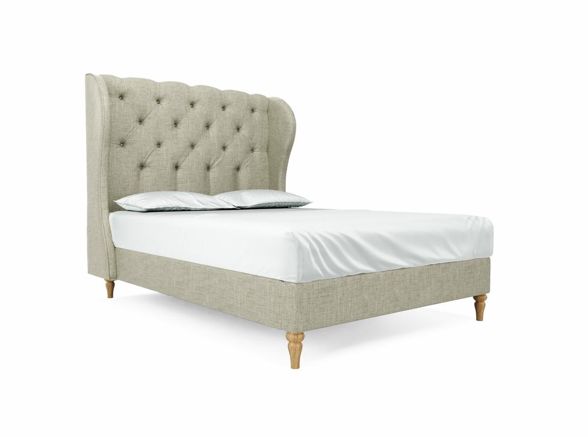 Camelia Double Bed Frame In Dove fabric