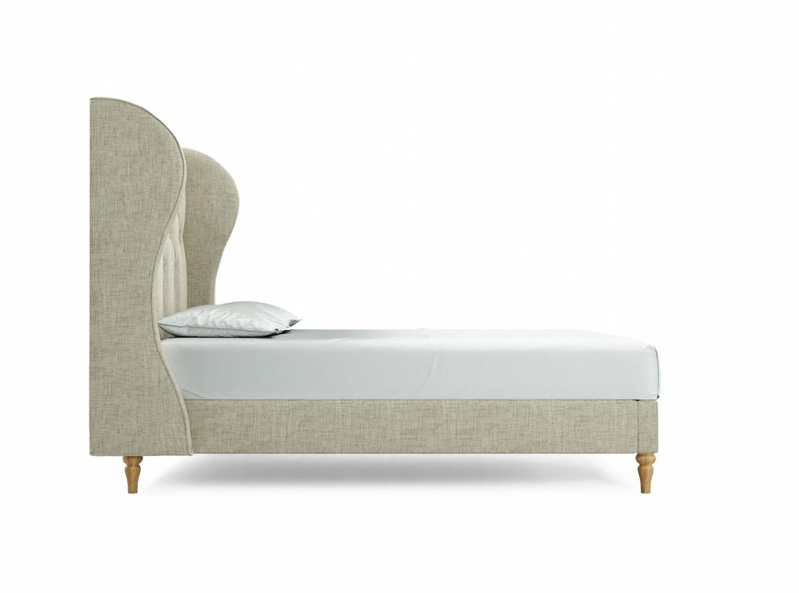 Camelia Double Bed Frame In Dove fabric