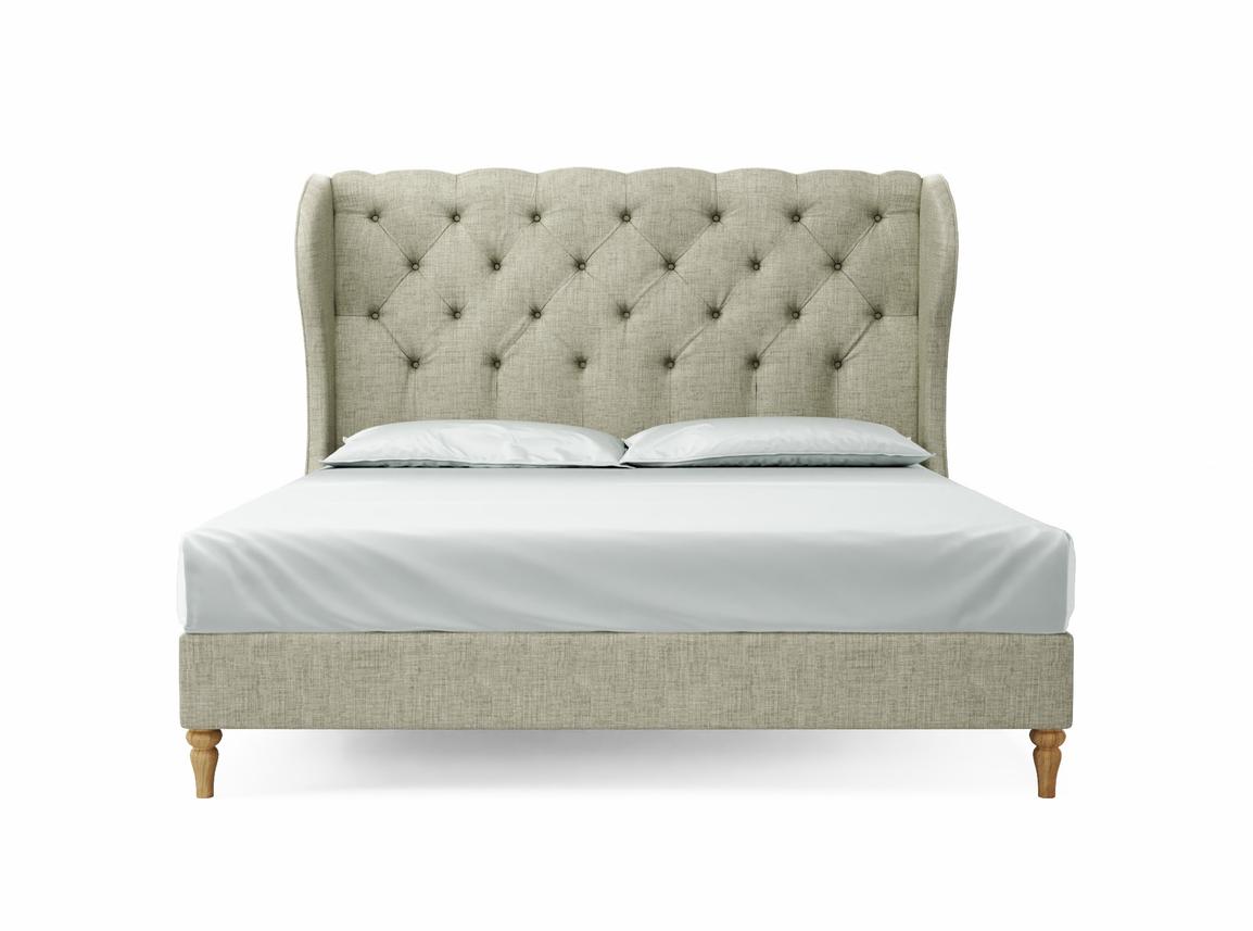 Camelia Super King Size Bed Frame In Dove fabric