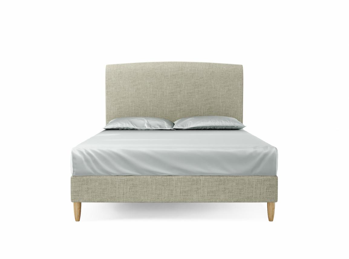 Dahlia King Size Bed Frame In Dove fabric