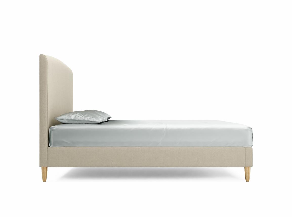 Dahlia King Size Bed Frame In Oatmeal fabric