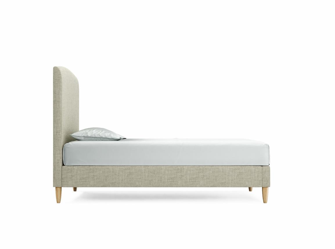 Dahlia Single Bed Frame In Dove fabric