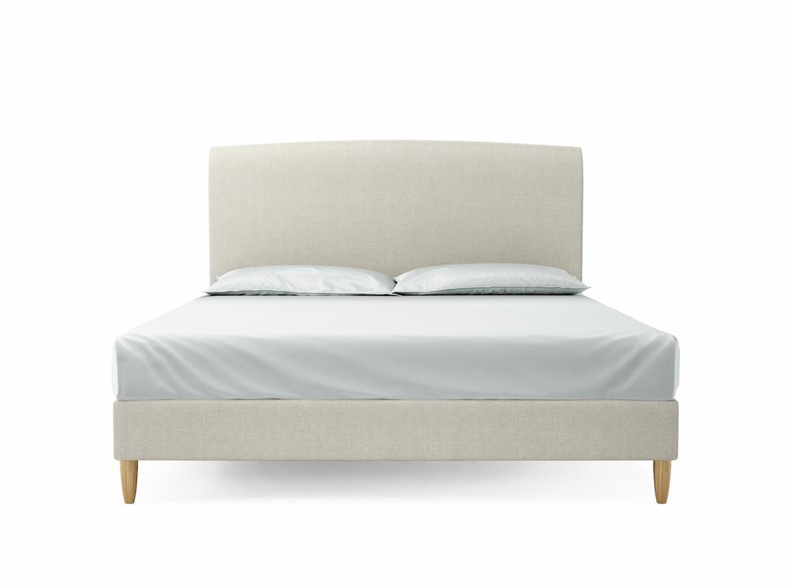 Dahlia Super King Size Bed Frame In Shell fabric