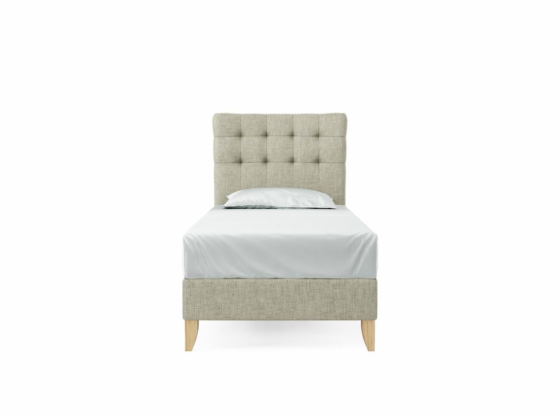 Daisy Single Bed Frame In Dove fabric