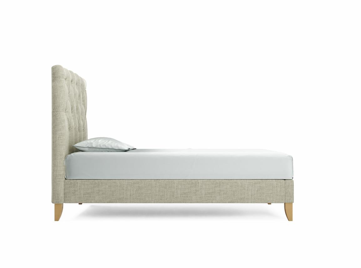 Foxtail Small Double Bed Frame In Dove fabric