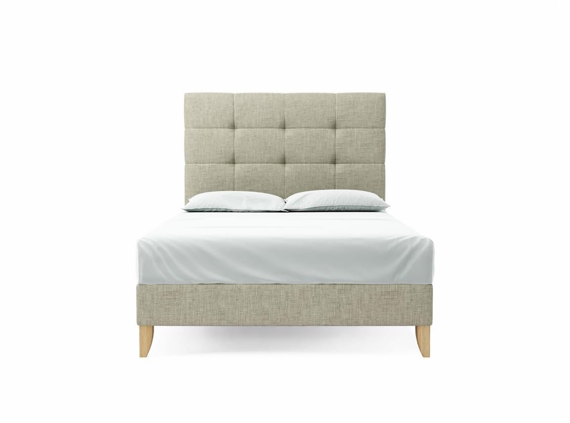 Iris Double Bed Frame In Dove fabric