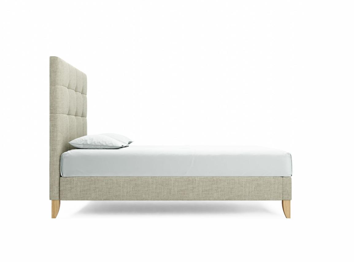 Iris Double Bed Frame In Dove fabric