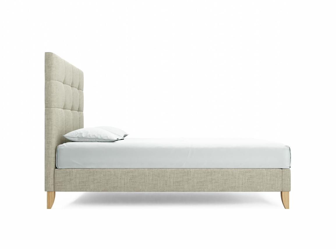 Iris King Size Bed Frame In Dove fabric