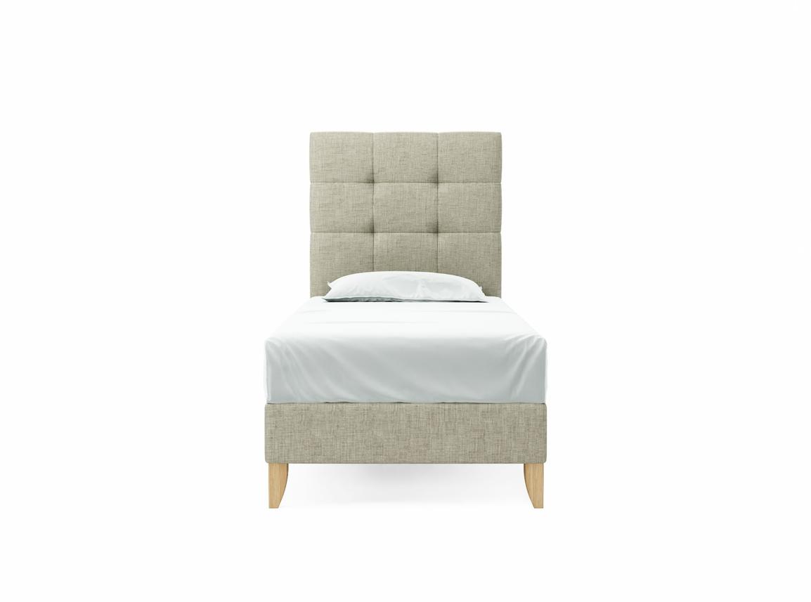 Iris Single Bed Frame In Dove fabric
