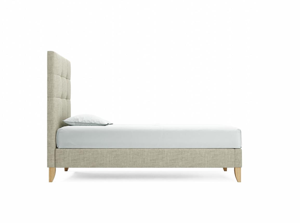 Iris Single Bed Frame In Dove fabric