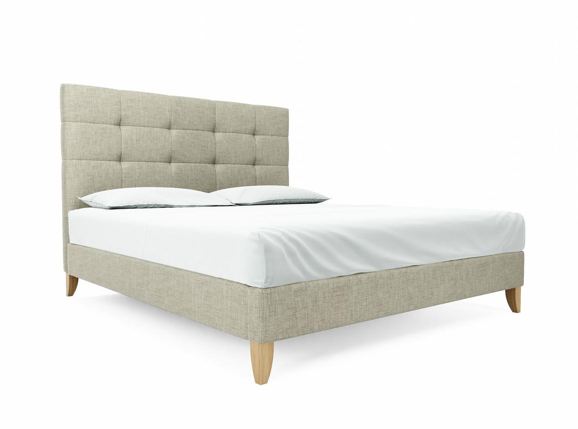 Iris Super King Size Bed Frame In Dove fabric